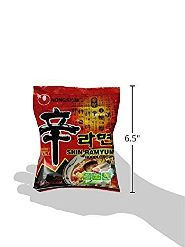 Ramen Noodles, Gourmet Instant Ramen, Premium Microwavable Noodle Soup, Spicy Shin, 4.23 Ounce (Pack of 20)