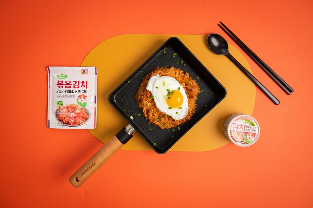 Stir-Fried Kimchi Pouch 80G Korean Traditional Kimchi, 4 Packs