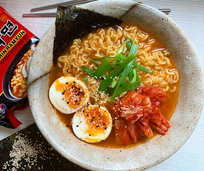 Ramen Noodles, Gourmet Instant Ramen, Premium Microwavable Noodle Soup, Spicy Shin, 4.23 Ounce (Pack of 20)